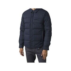 New NWT L Mens Coat Prana Pinchot Shirt Jacket Wind Warm Nautical Blue Navy $250